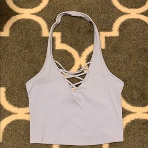 Express Halter Neck Crop Top - S